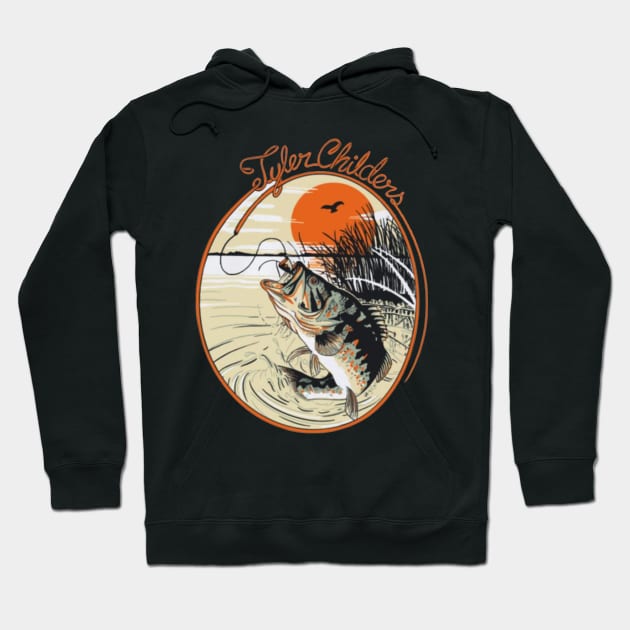 Tyler Childers Fish Hoodie by Tole19id